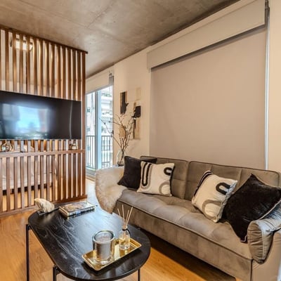 Alquiler de un estudio nuevo, luminoso y amueblado, Recoleta, Buenos Aires, Argentina